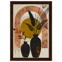 Dark wood frame