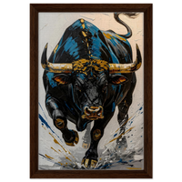 Dark wood frame