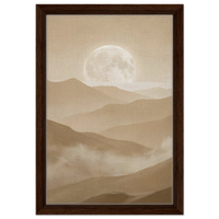 Dark wood frame