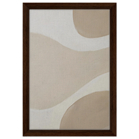 Dark wood frame