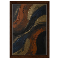 Dark wood frame